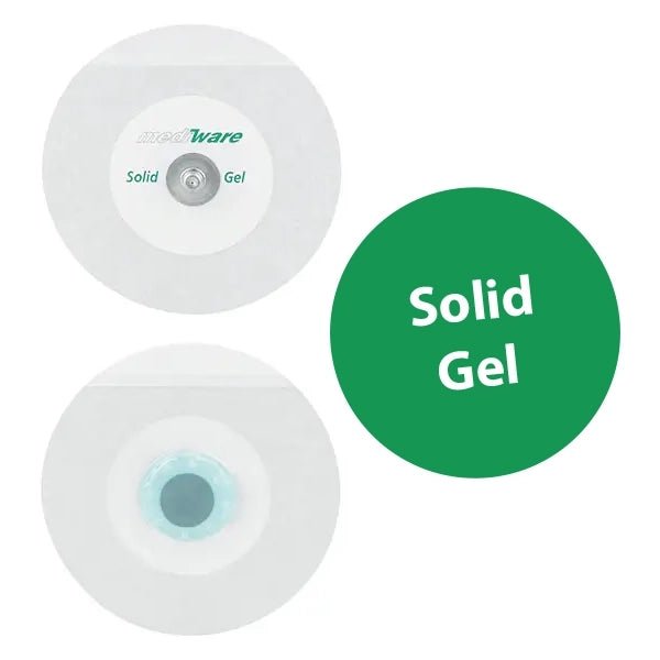 Textil‑Elektrode Solid Gel – rot - Mediware