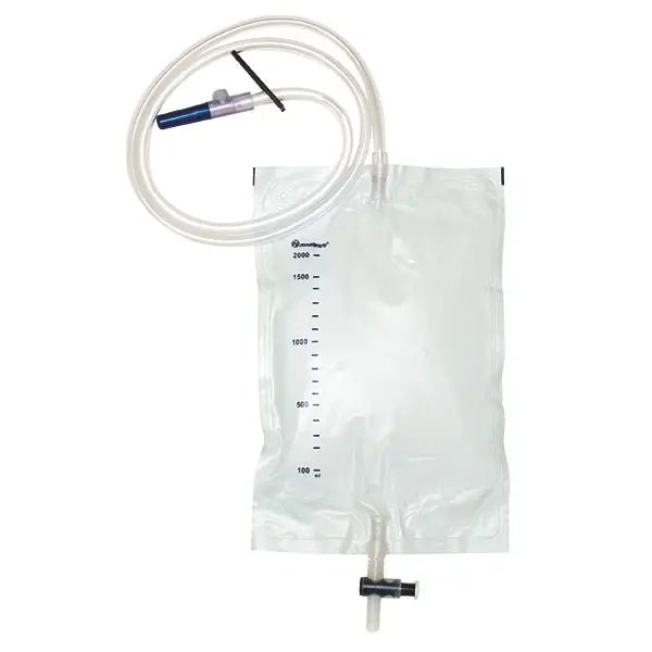 Urinbeutel 2 Liter steril, mit Punktionskammer - DCT Katheter