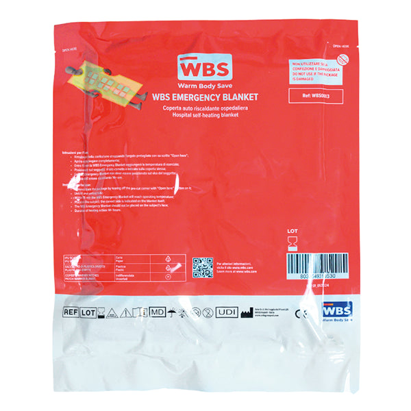 WBS Self-Heating Rescue Blanket for Hypothermia Prevention