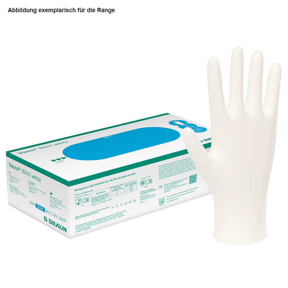 Vasco Nitril white U.-Handschuhe, unsteril