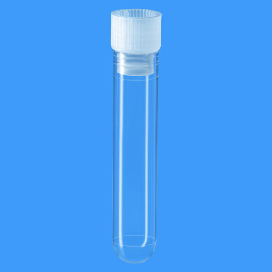 PS-Röhrchen 3,5 ml, 55 x 12 mm, steril m.montiertem Eindrückstopfen