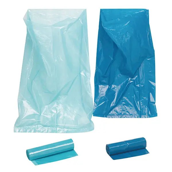Müllsäcke - aus blauer - reißfester Folie - Servoprax