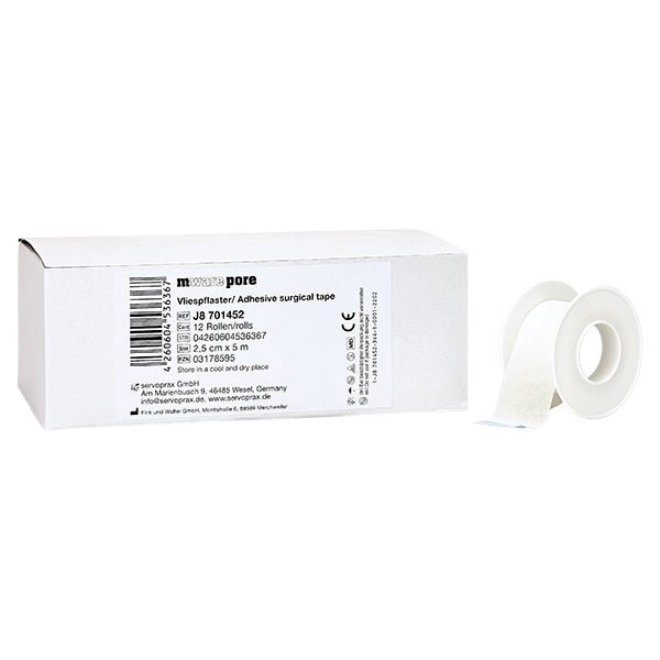 m.ware pore, Vliespflaster - 2.5 cm x 9.14 m - M - Ware Pore