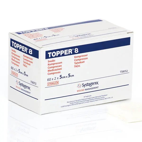 Topper 8, Mehrzweckkompressen steril - 7.5 x 7.5 cm - 3M/Solventum