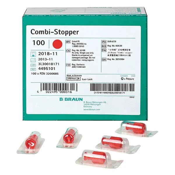 Combi Stopper Verschlusskonus - rot - B.Braun