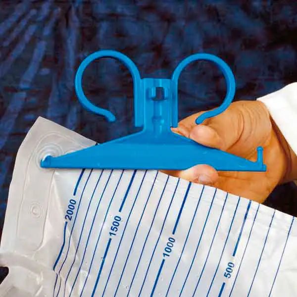DCT Urinbeutelhalter - Metall - eckiger Bügel - DCT Katheter