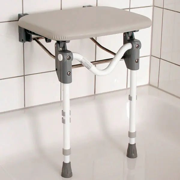 Duschklappsitz - mit Kunststoffsitz - Servoprax
