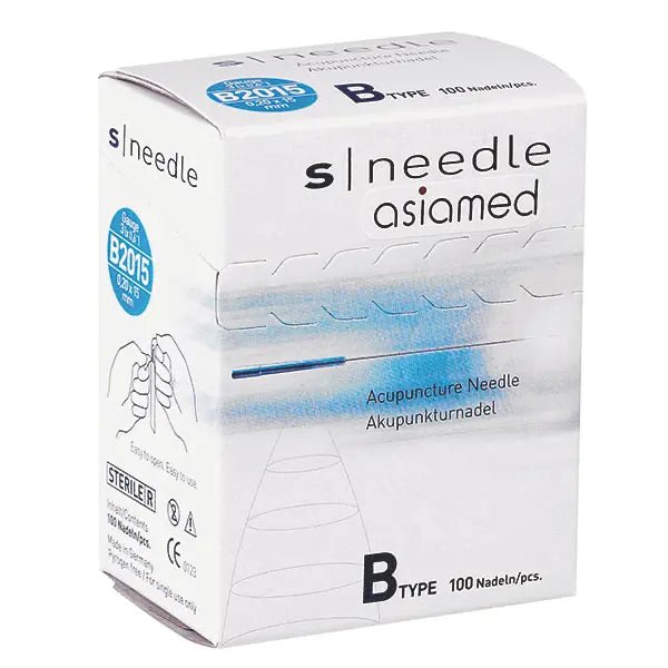 S - Needle Akupunkturnadeln - Typ B - ohne Führungsröhrchen - braun - Seirin/3B