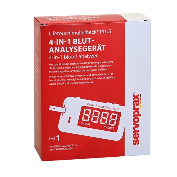 Lifetouch multicheck PLUS Blutanalysegerät 4-in-1