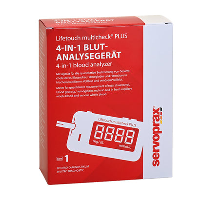 Lifetouch multicheck PLUS Blutanalysegerät 4-in-1