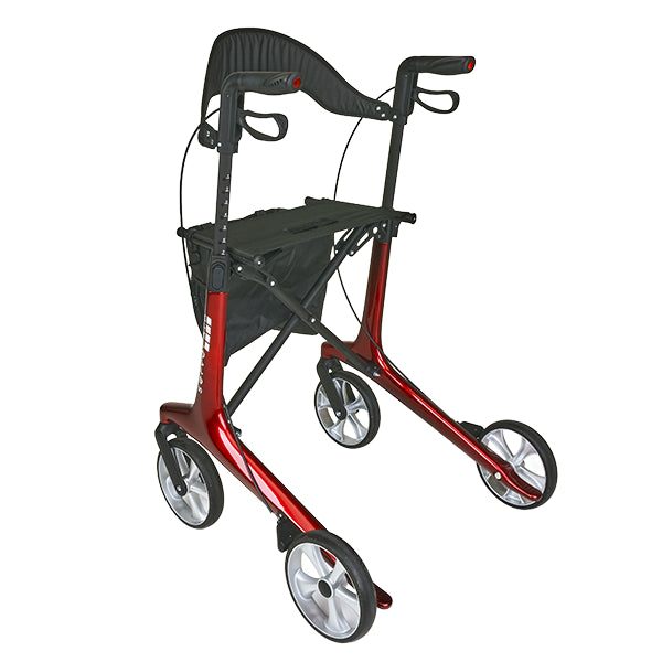 Carbon Rollator mit PU-Bereifung