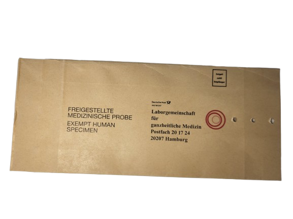 Postal mailing envelope LgM with imprint (postage paid by recipient)