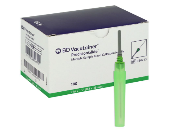 Vacutainer Needle - 21G, 0.8 x 38 mm