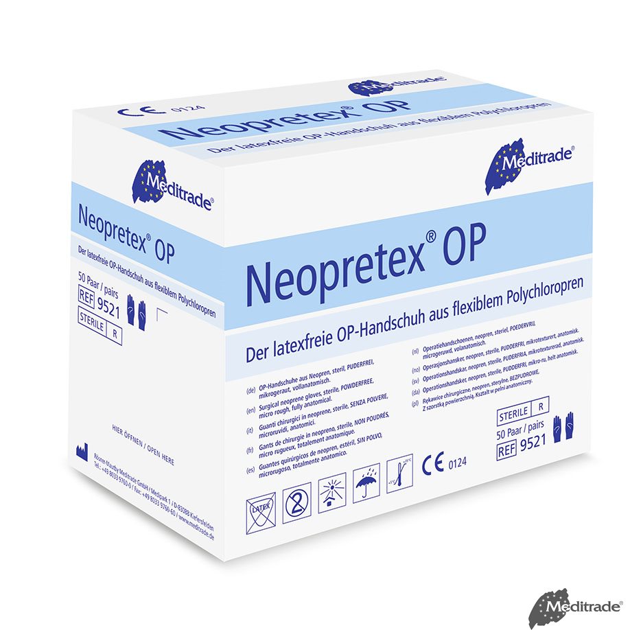 Neopretex OP-Handschuhe, PF, steril, latexfrei