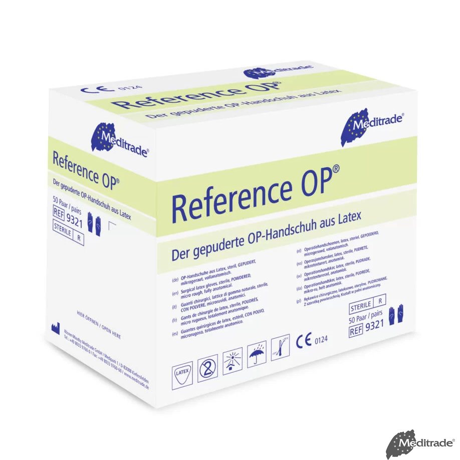 Reference OP-Handschuhe Latex, leicht gepudert, steril