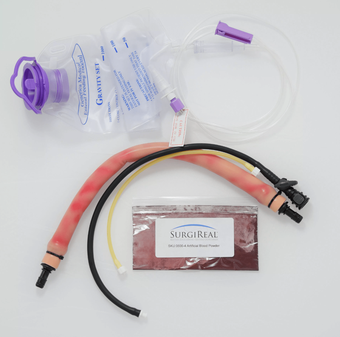 Ersatzteilset (Vene, Blut, IV Beutel) für Pferdesimulator 1.0 - Erler - Zimmer