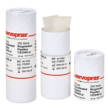 Doppelringmarkenpipetten (Sondergrößen) - Servoprax