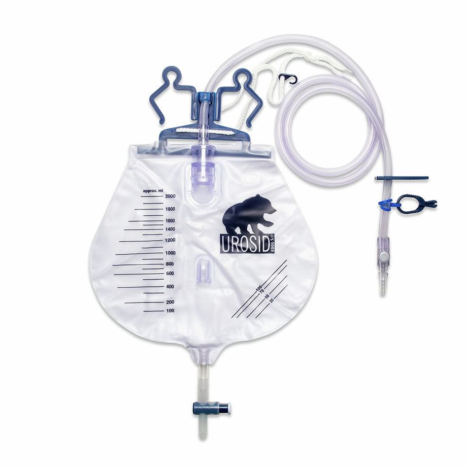 UROSID 2000S Urine Drainage System, 2000 ml, 120 cm tube, with needle