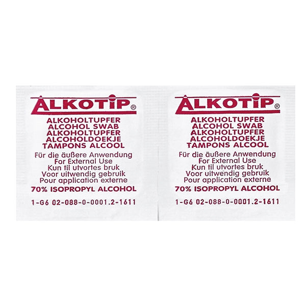 Alkotip Alkoholtupfer / Alkoholpads - 30 x 65 mm