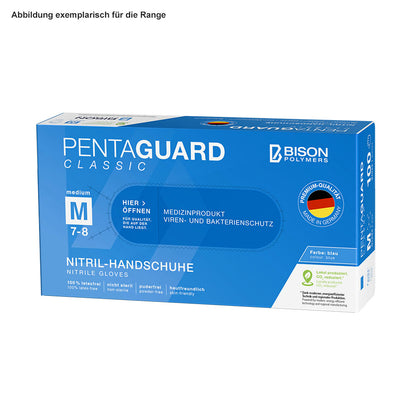 PENTAGUARD Classic Nitrilhandschuhe, blau, unsteril
