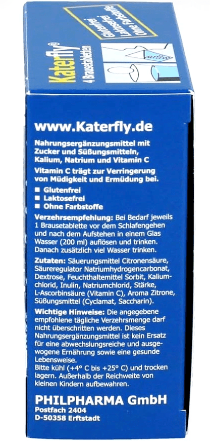 PartyflyKaterfly Elektrolyt - Vitamin C - Komplex BrausetablettenDocMed GmbH
