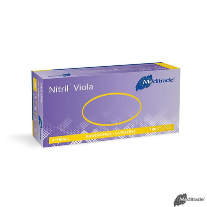 MeditradeMeditrade Nitril Viola U.-Handschuhe PF, latexfrei unsterilDocMed GmbH