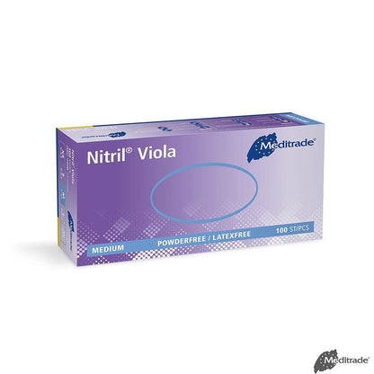 MeditradeMeditrade Nitril Viola U.-Handschuhe PF, latexfrei unsterilDocMed GmbH