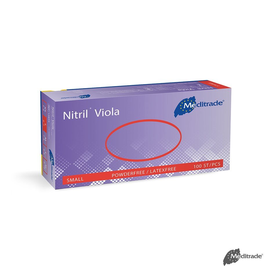 MeditradeMeditrade Nitril Viola U.-Handschuhe PF, latexfrei unsterilDocMed GmbH