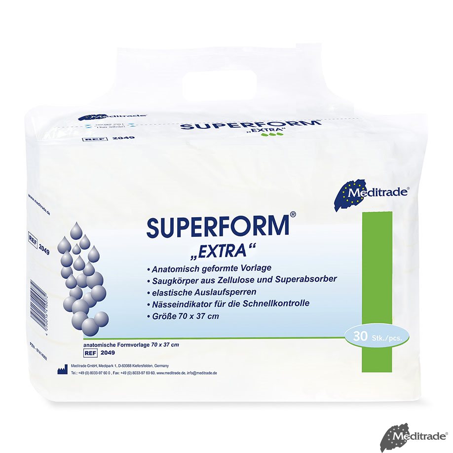 Superform Incontinence Pads – Anatomically Shaped, High Absorbency