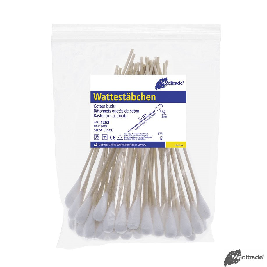 Cotton swabs wood