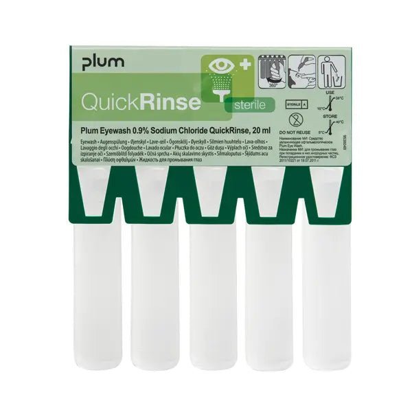 PlumPlum QuickRinse Augenspülspender mit NaCl-AmpullenDocMed GmbH