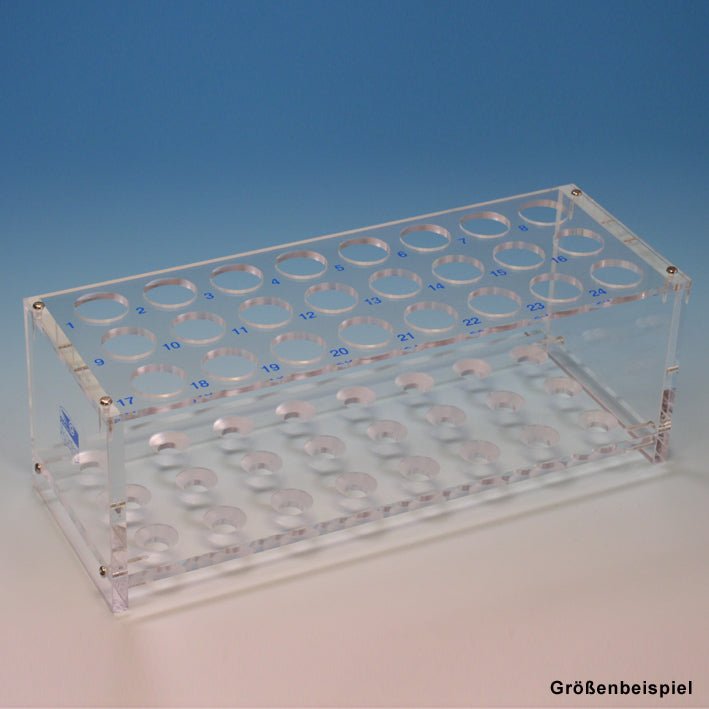 Karl Hecht GmbH & Co.KGReagenzglasgestell aus Plexiglas bis 18 mm Ø, ohne StäbeDocMed GmbH
