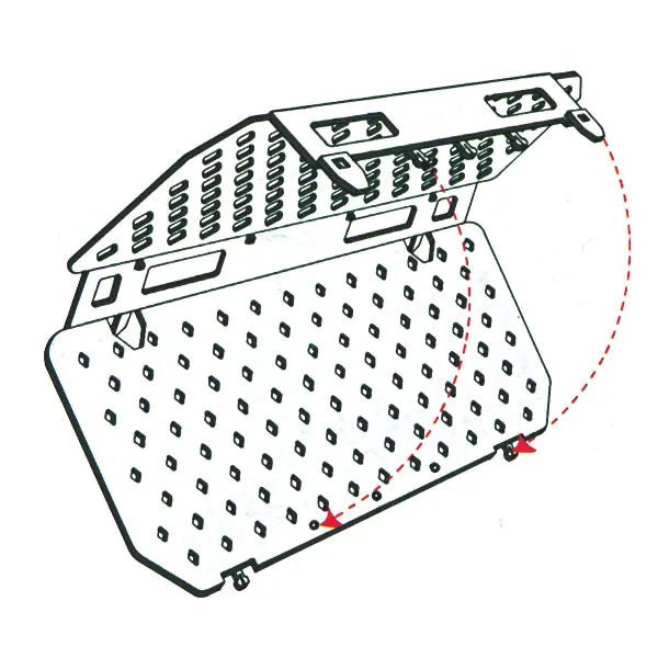 ServopraxReaktionsgefäß-Ständer 2-lagig - 100 | 262 x 108 x 45 mmDocMed GmbH