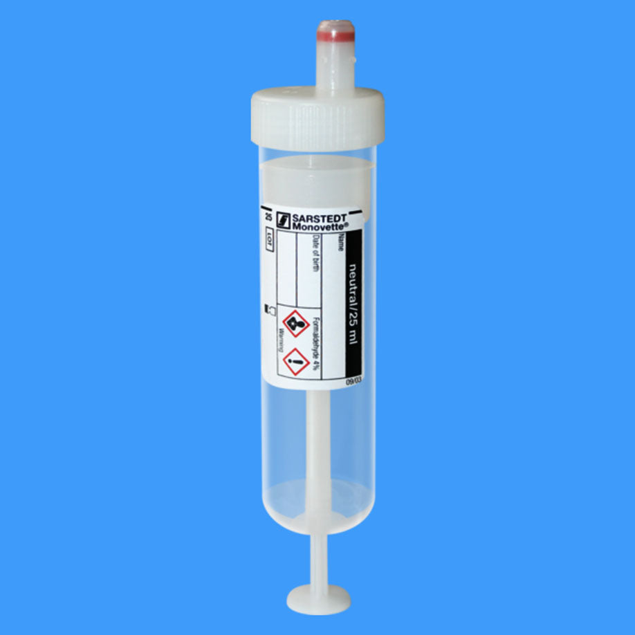 S-Monovettes 9 or 25 ml, for formalin system, without preparation