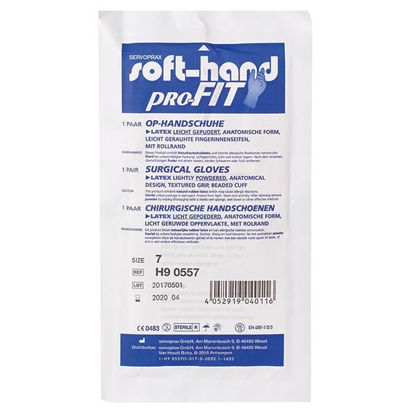Soft-HandSoft-Hand pro-FIT Latex - gepudert - OP-HandschuheDocMed GmbH