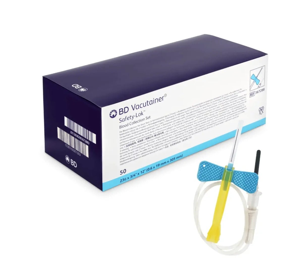 BD Becton DickinsonVacutainer Safety-Lok Blutentnahmeset mit Luer AdapterDocMed GmbH