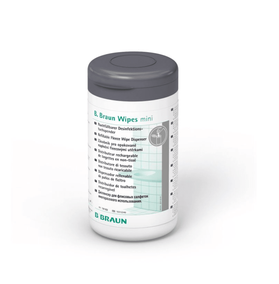 B. BraunWipes mini Spenderdose mit grauem Deckel (ohne Vliesrolle)DocMed GmbH
