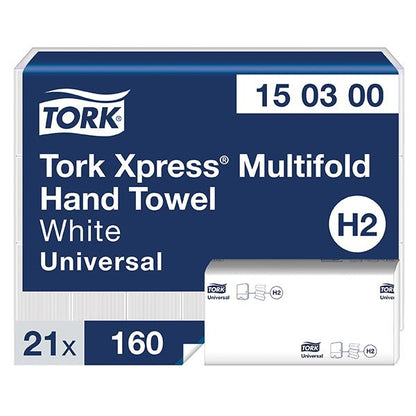 Tork Xpress®Xpress Multifold Handtücher 2‑lagig hochweiß H2 TissueDocMed GmbH